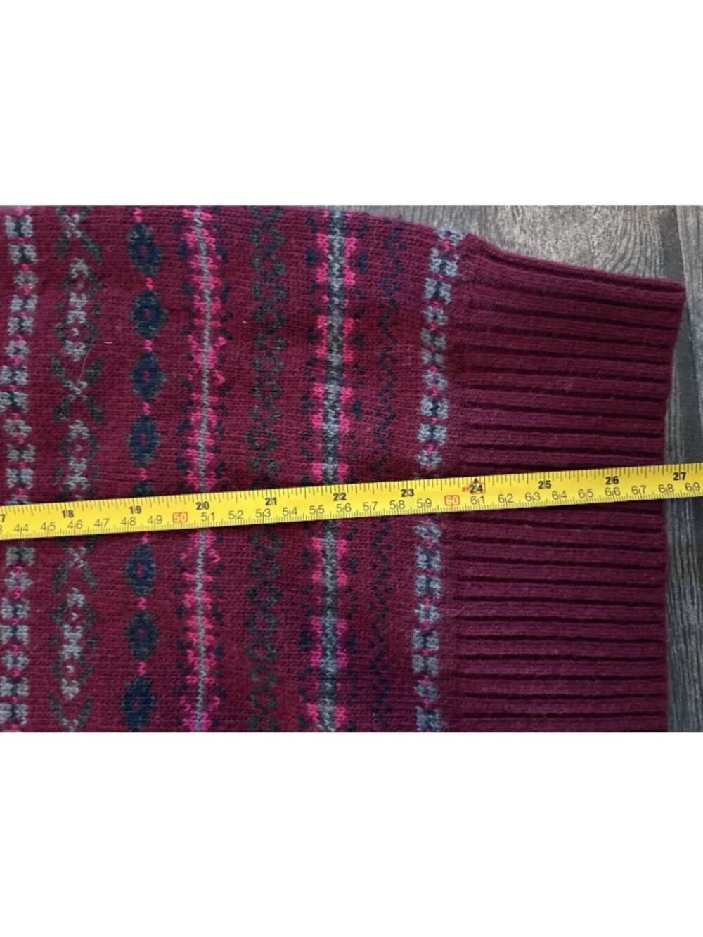 Banana Republic Italian Yarn Wool Blended Knit Pullover Sweater L Used